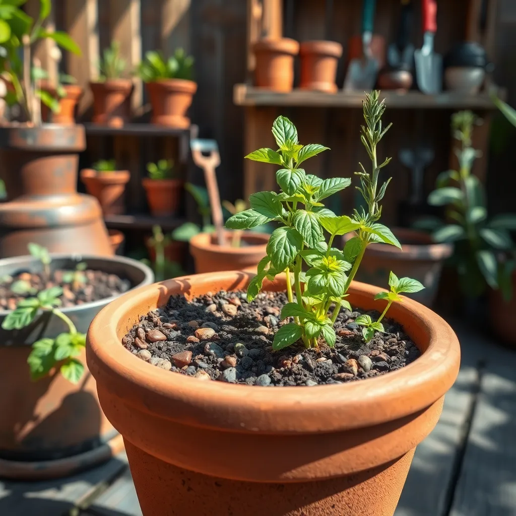 Prepare a Well-Draining Container