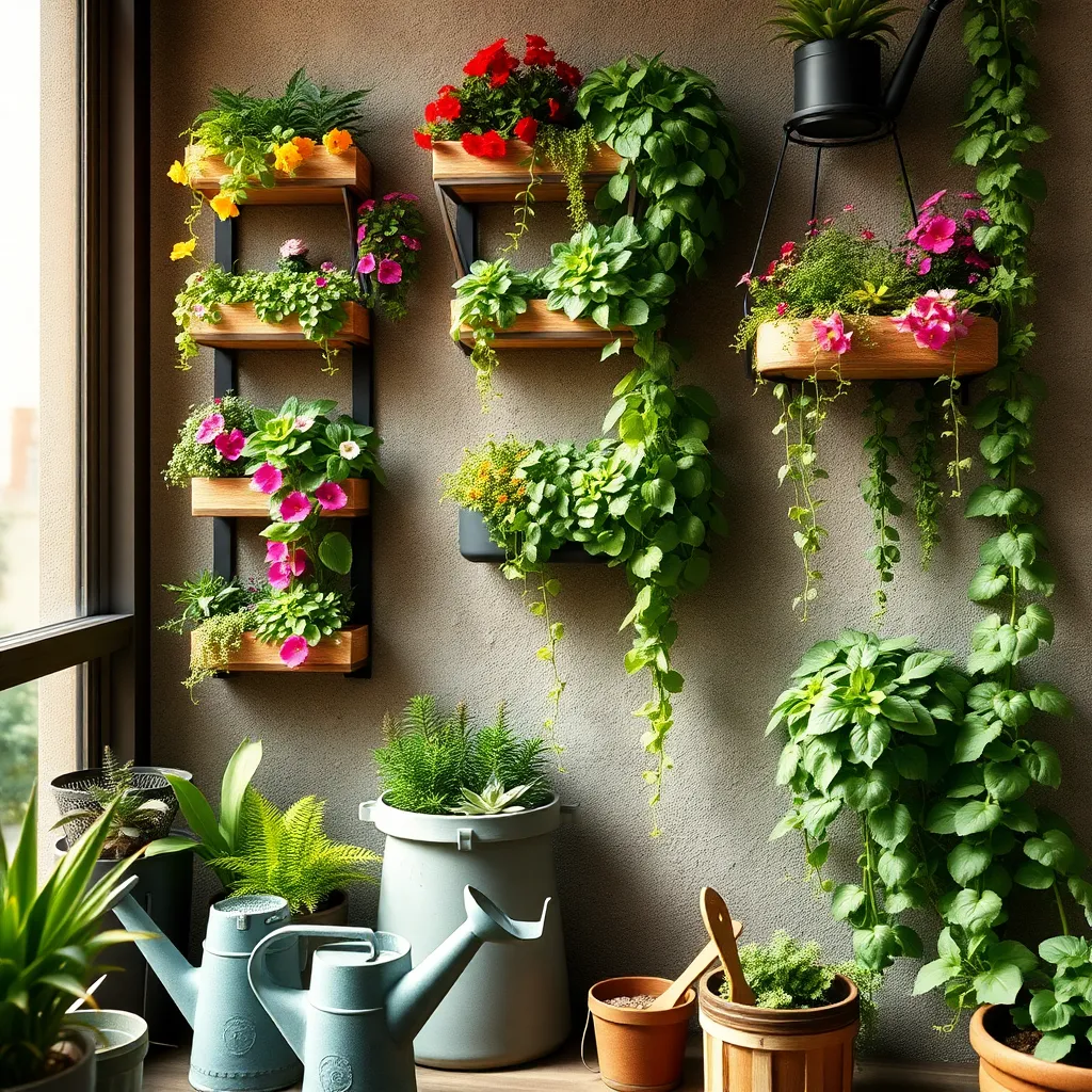 Choose Space-Saving Vertical Planters