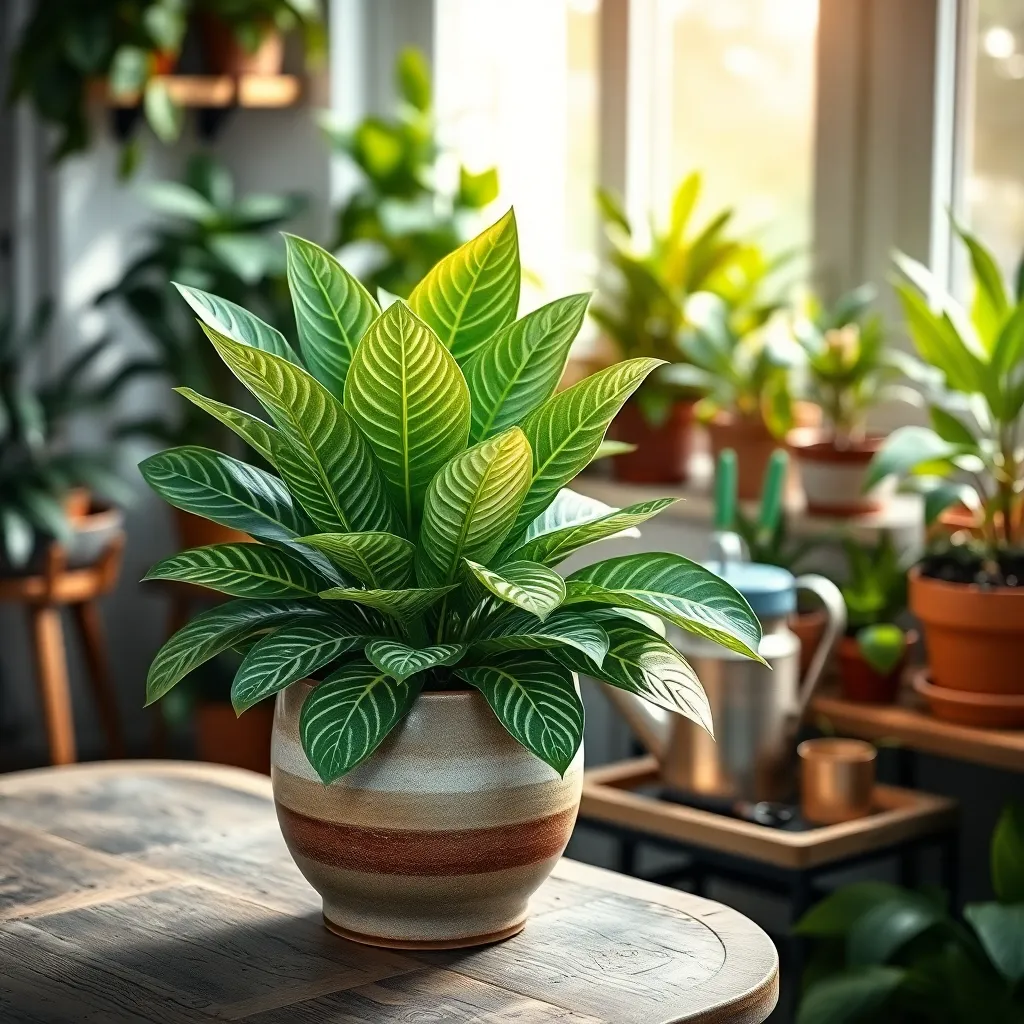 Chinese Evergreen (Aglaonema commutatum)