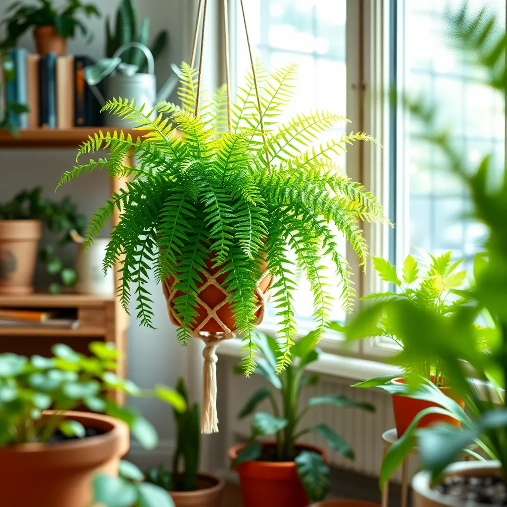 Boston Fern (Nephrolepis exaltata)