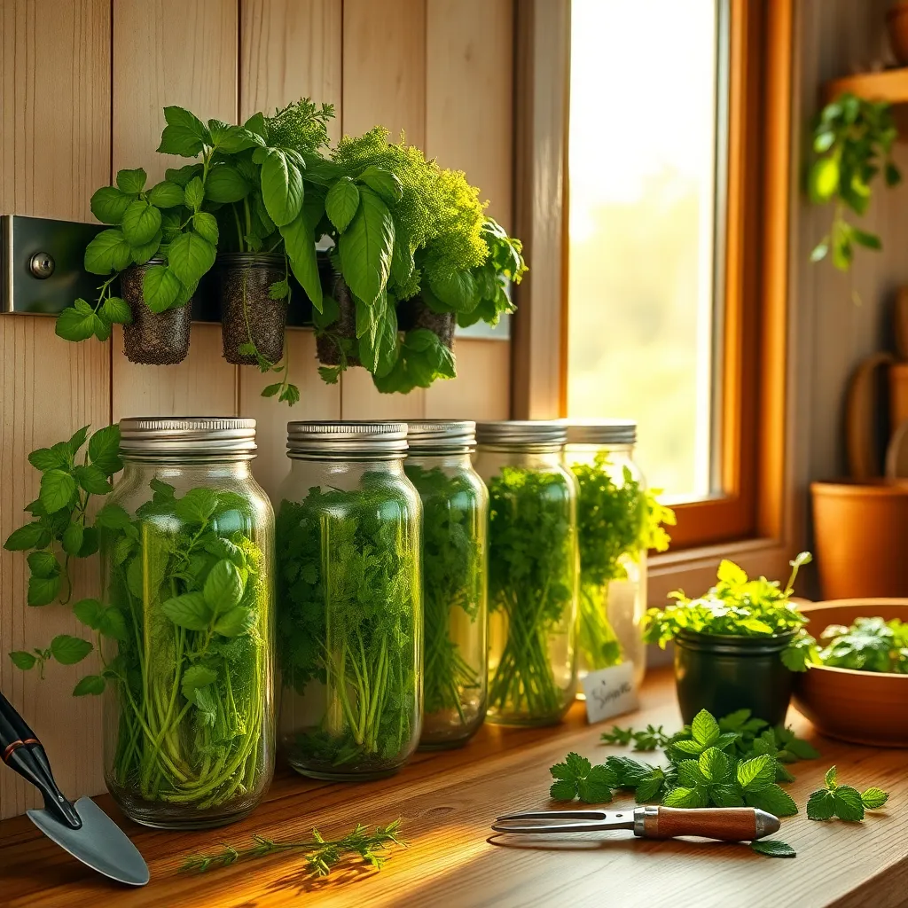 Install Magnetic Herb Jars