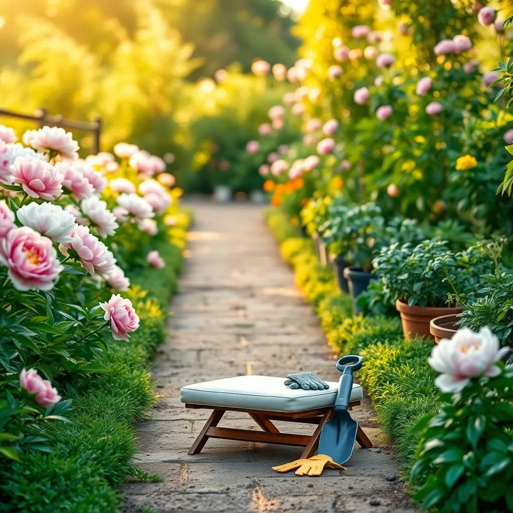 Folding Garden Kneeler and Seat (Comfortable Support)