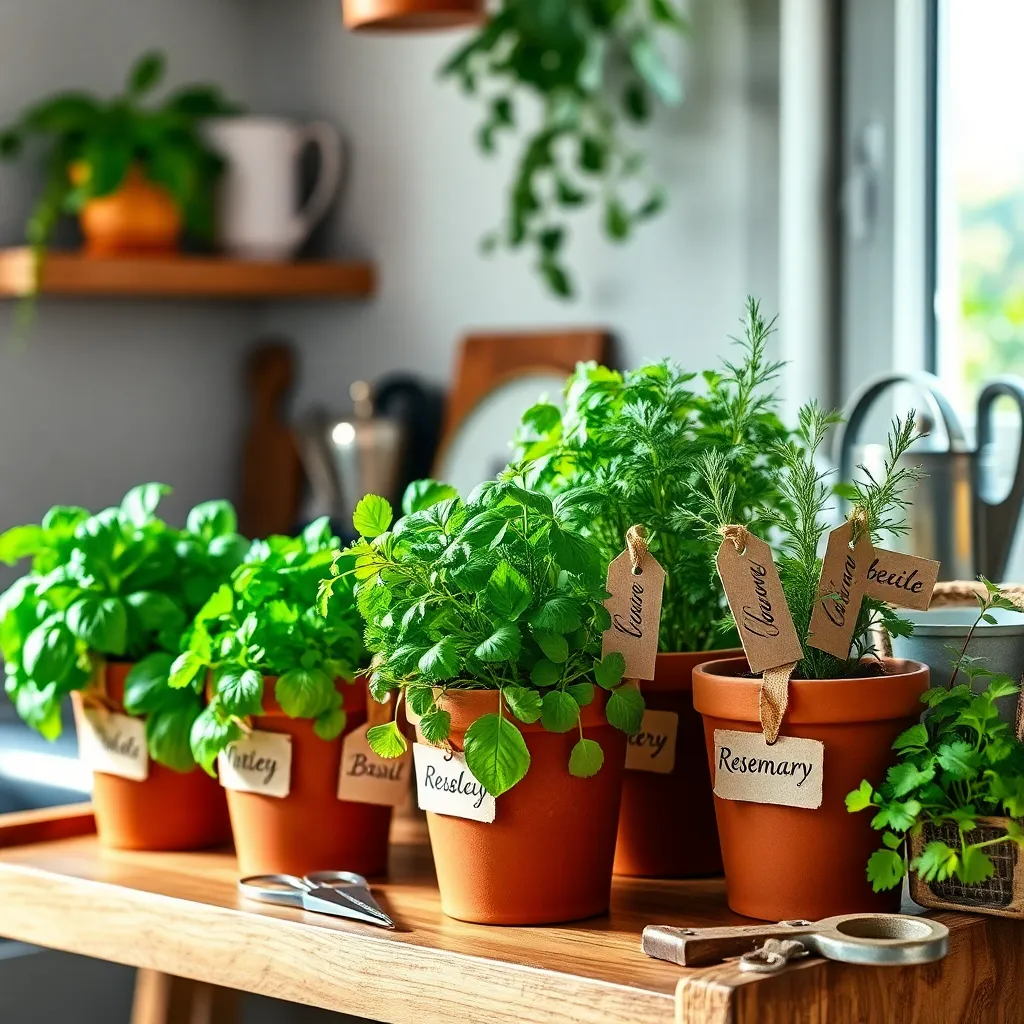 Label Herbs for Easy Identification