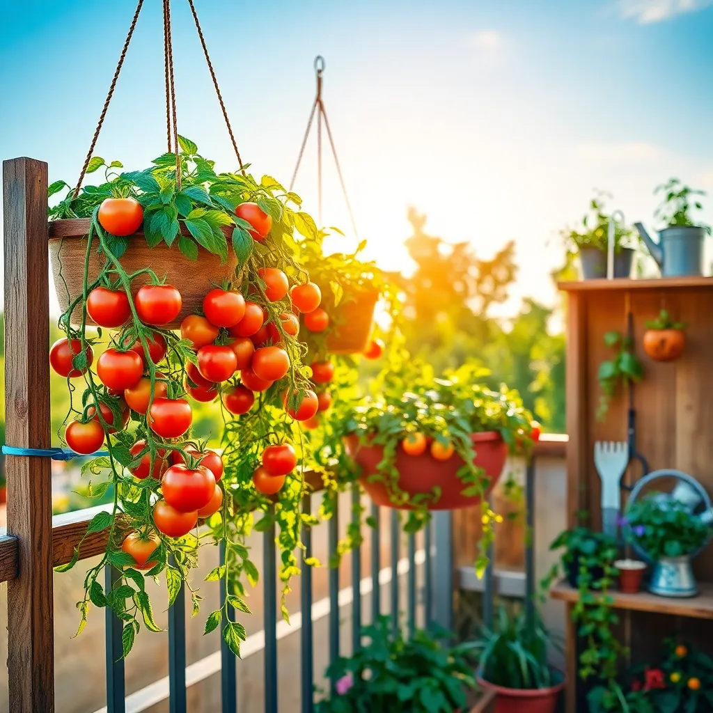 Hanging Tomato Planters (Maximize Vertical Space)
