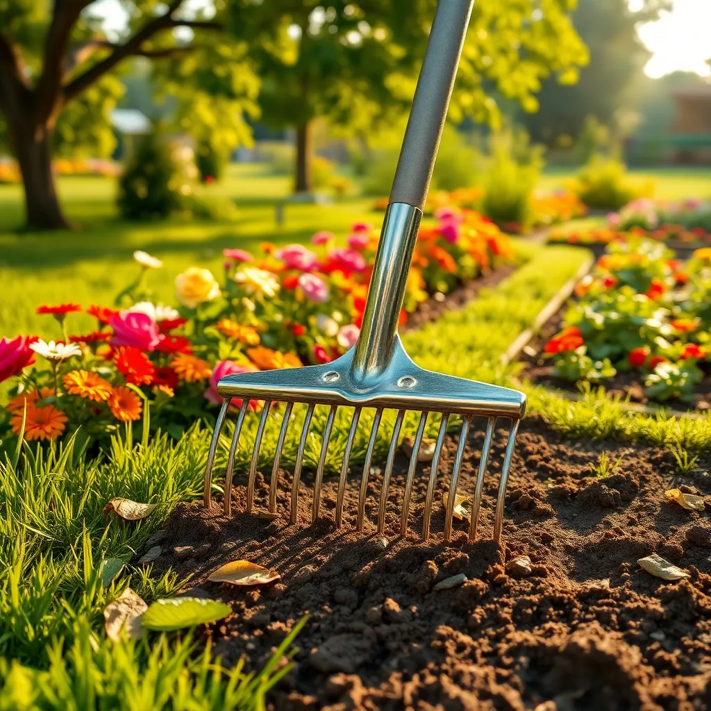 Adjustable Garden Rake (Multi-Purpose Use)