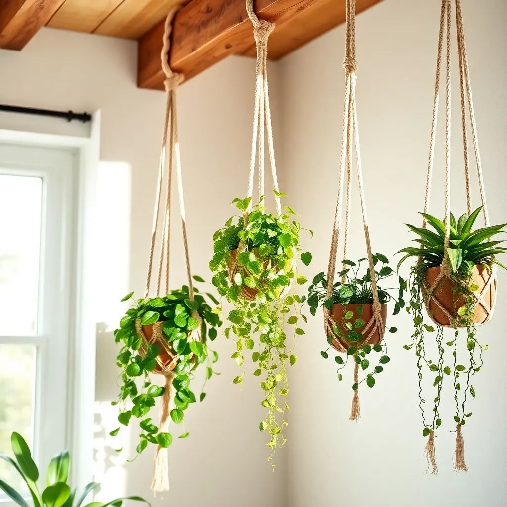 Utilize Hanging Macrame Planters