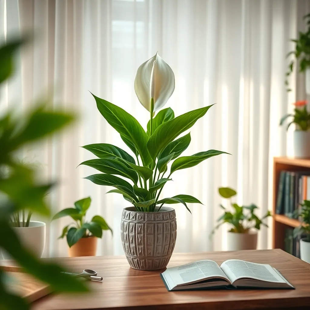 Peace Lily (Blooming in Dim Spaces)