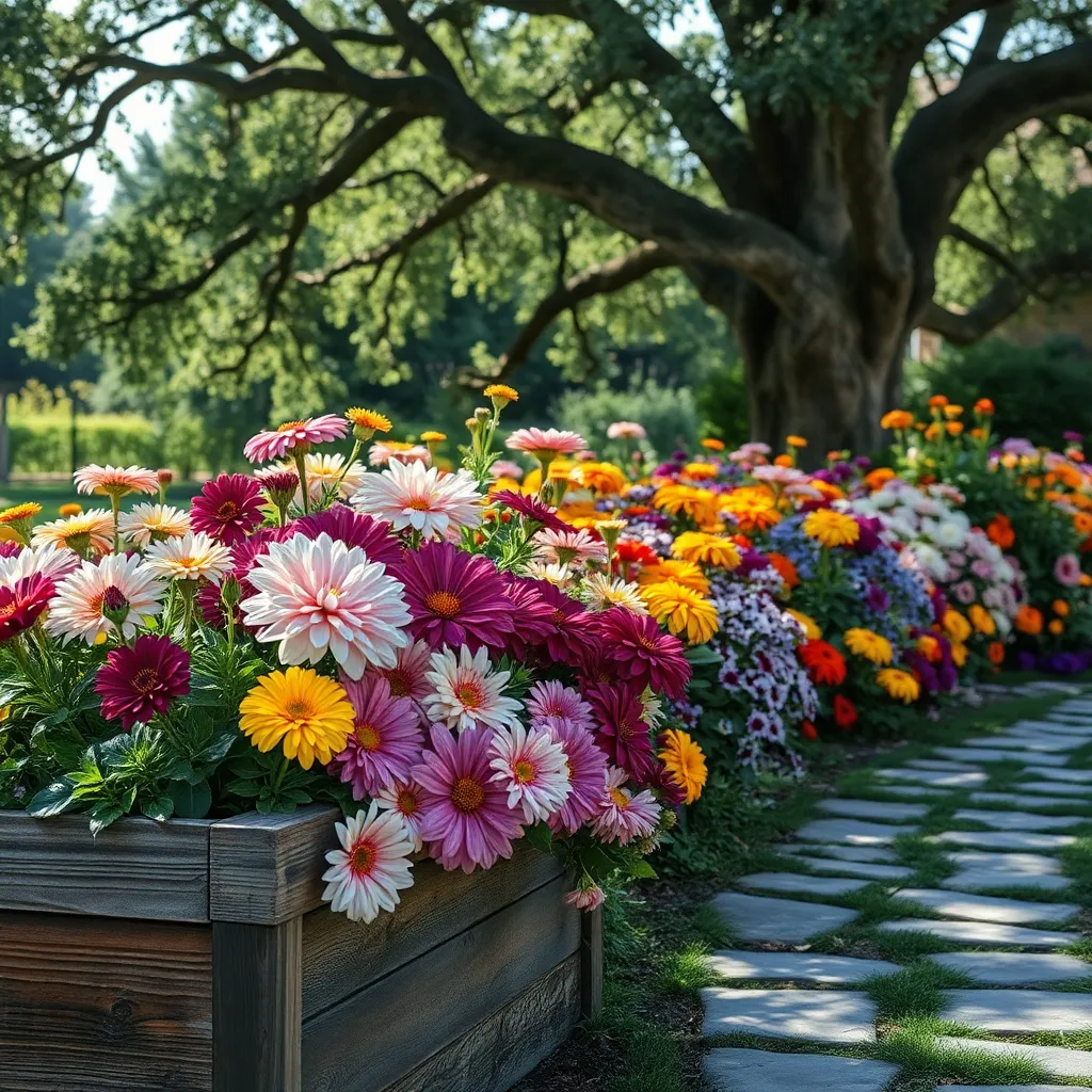 Color Harmony in Flower Beds