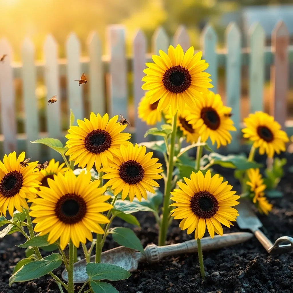 Dwarf Sunflowers (Vibrant Blooms and Pollinator Attraction)