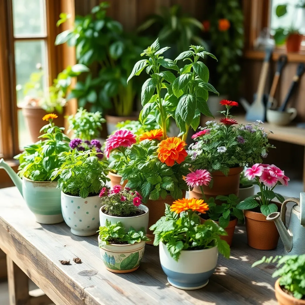 Start with Small Container Gardens