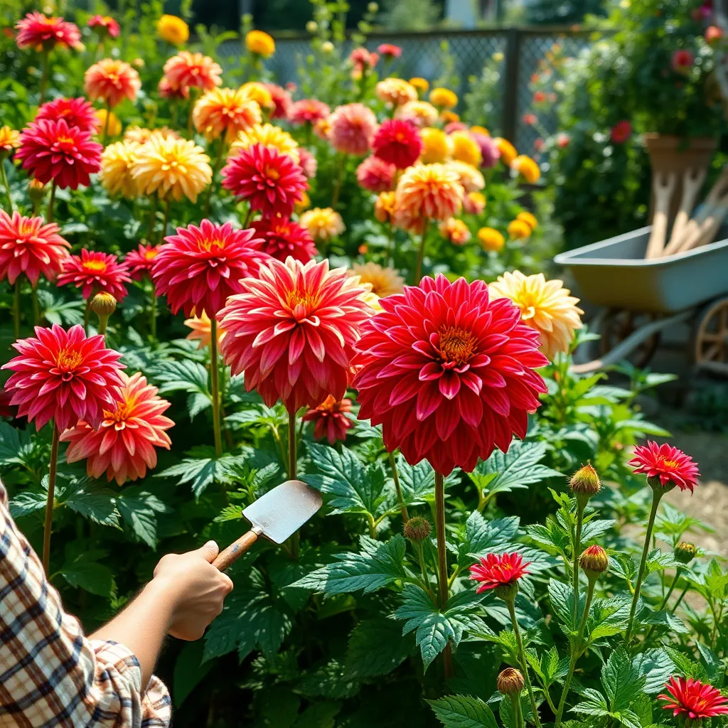 Dahlias (Dahlia pinnata)