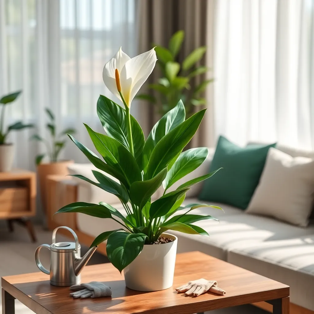 Peace Lily (Spathiphyllum wallisii)