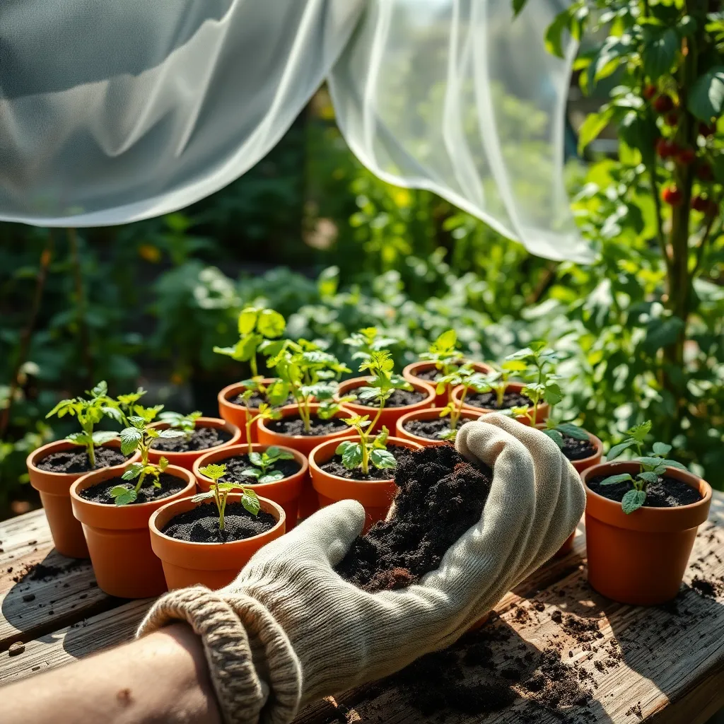 Plant Seeds or Young Saplings