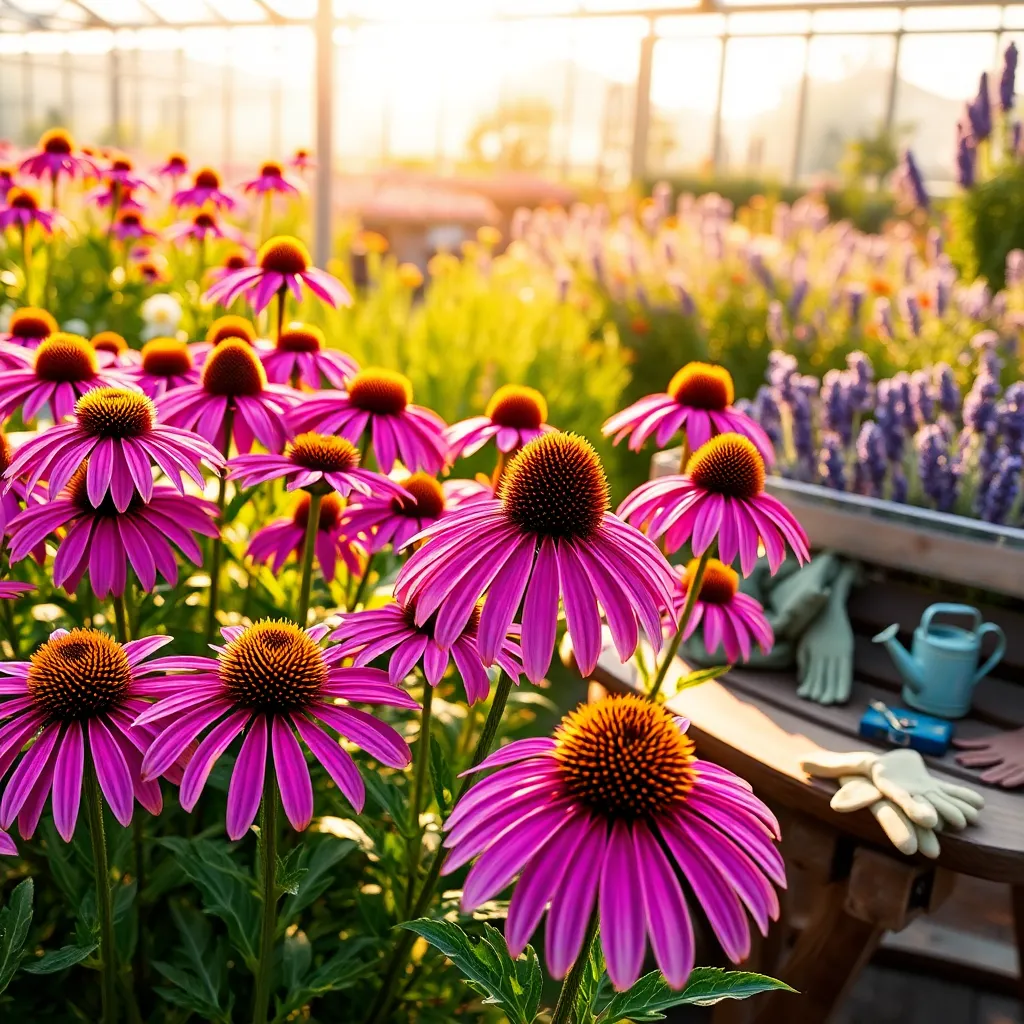 Coneflowers (Vibrant Colors for Long Blooming)