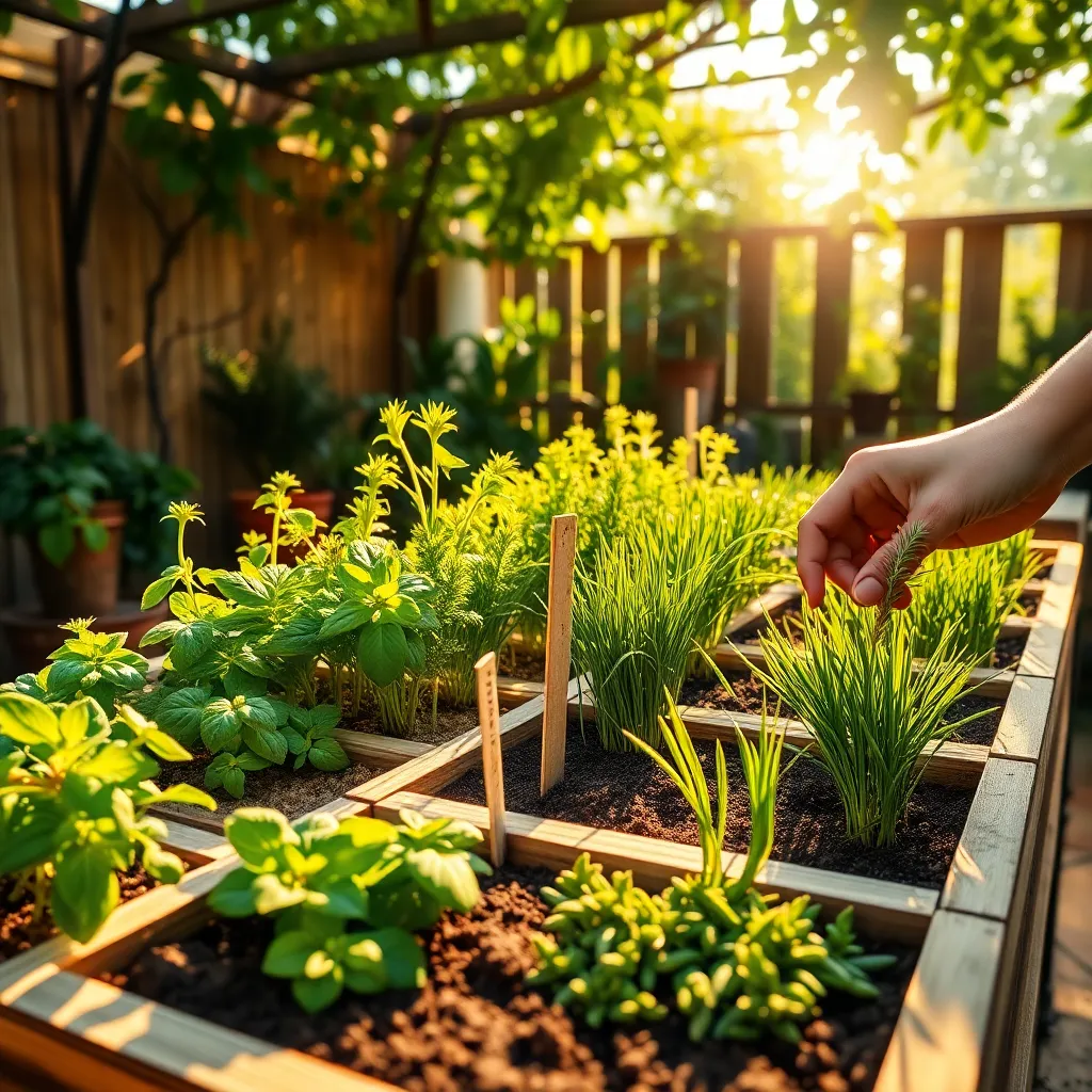 Plant and Space Herbs Properly