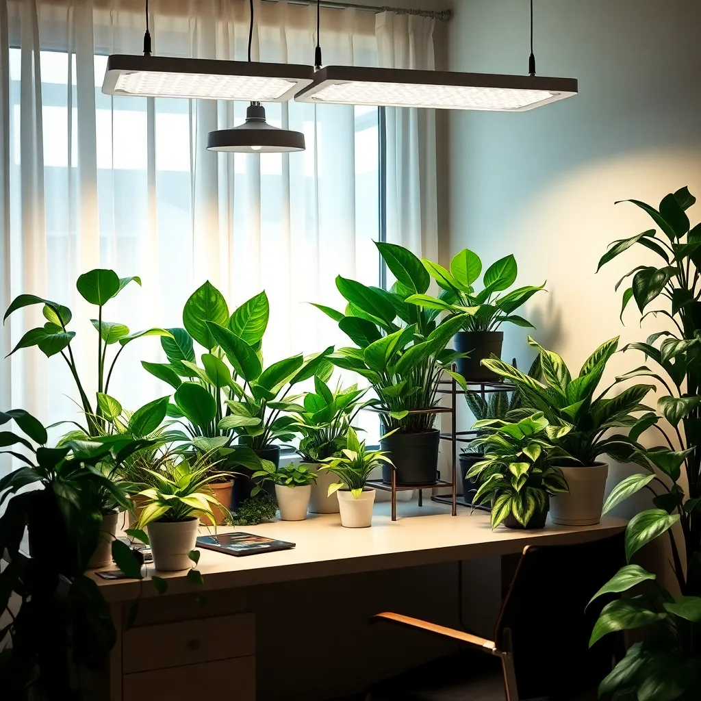 LED Grow Lights (Simulate Natural Sunlight)