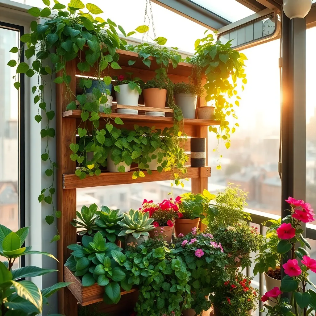 Create Vertical Plant Shelves