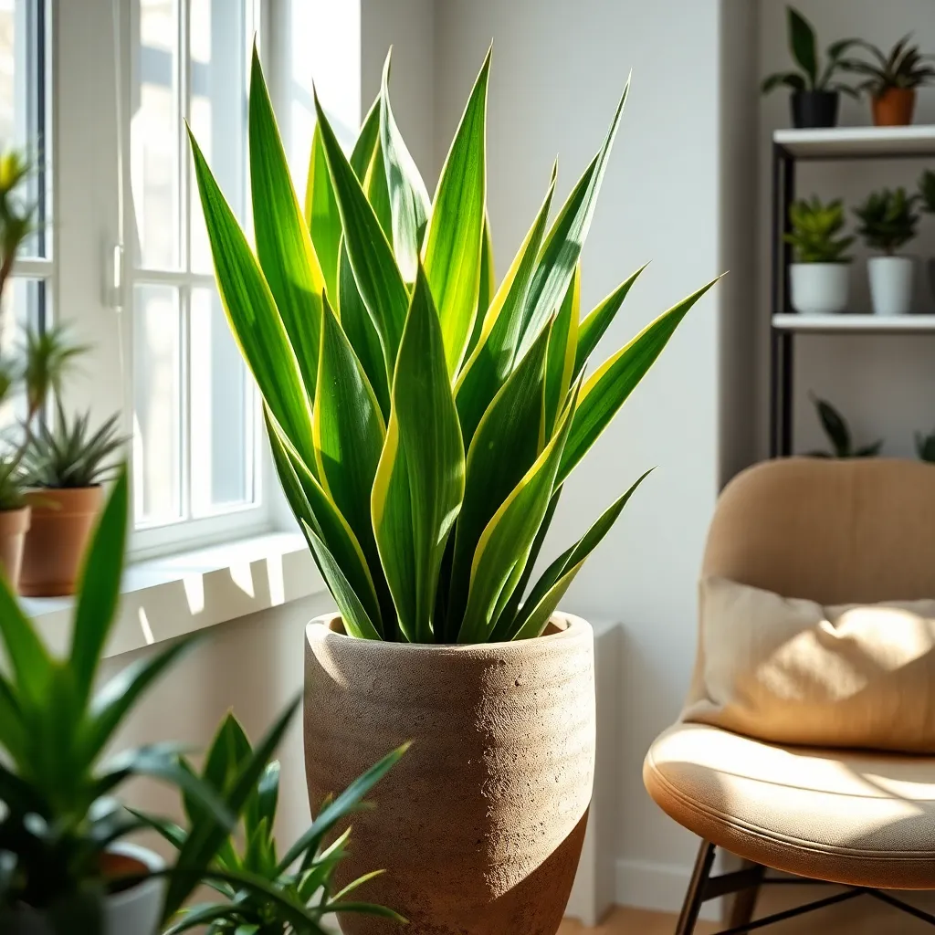 Snake Plant (Sansevieria trifasciata)