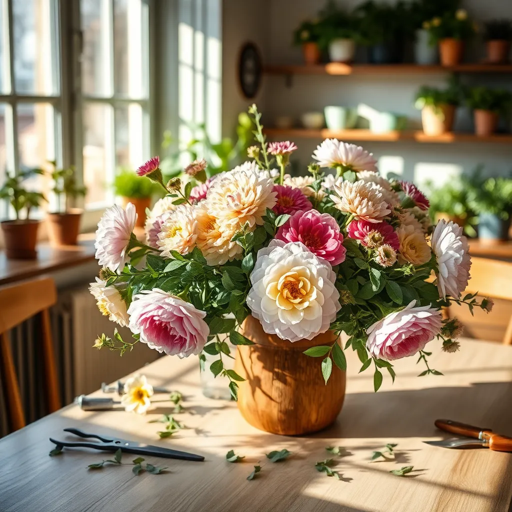 Arranging Flowers for Aesthetic Appeal