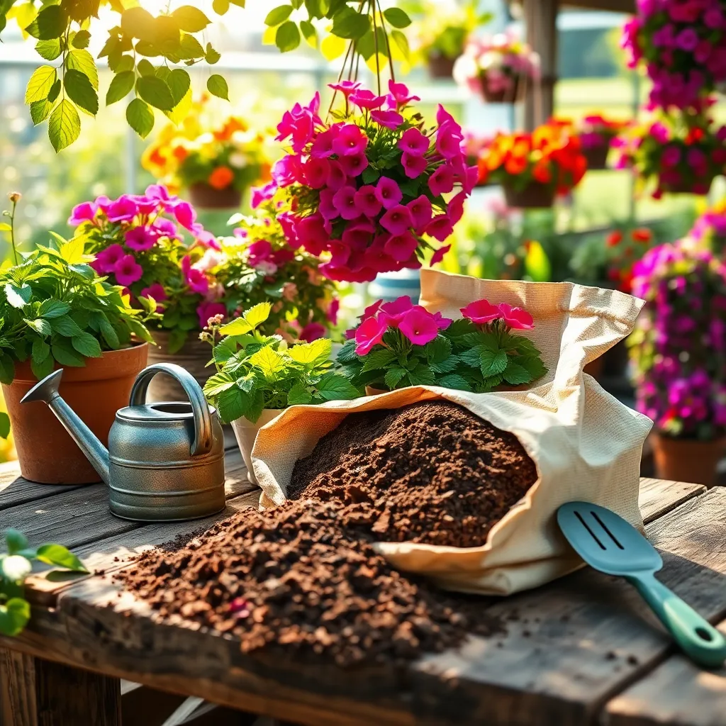 Ideal Soil Mix for Hanging Baskets