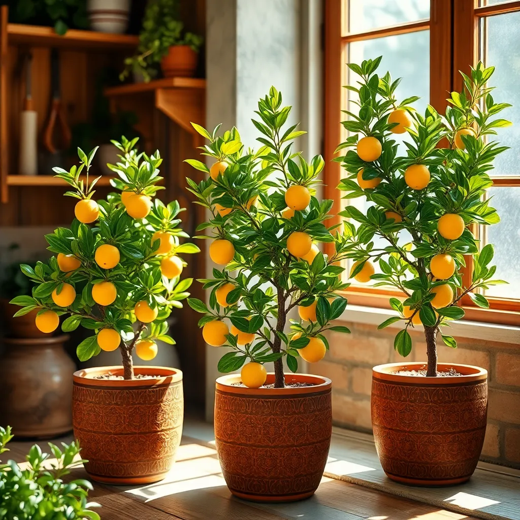 Dwarf Citrus Trees (Indoor-Friendly Fruiting Plants)