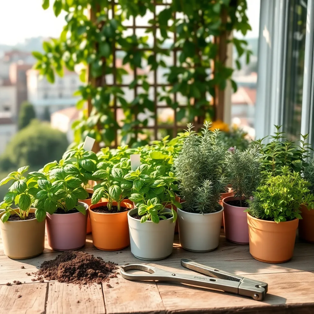 Compact Herb Kits (Space-Saving Aromatics)
