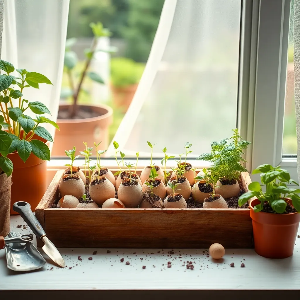 Repurpose Eggshells for Seedlings