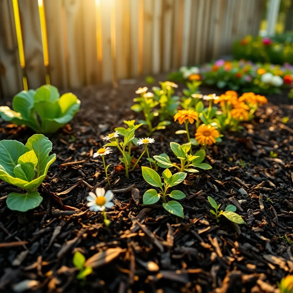 Mulch Layering (Moisture Retention and Weed Control)
