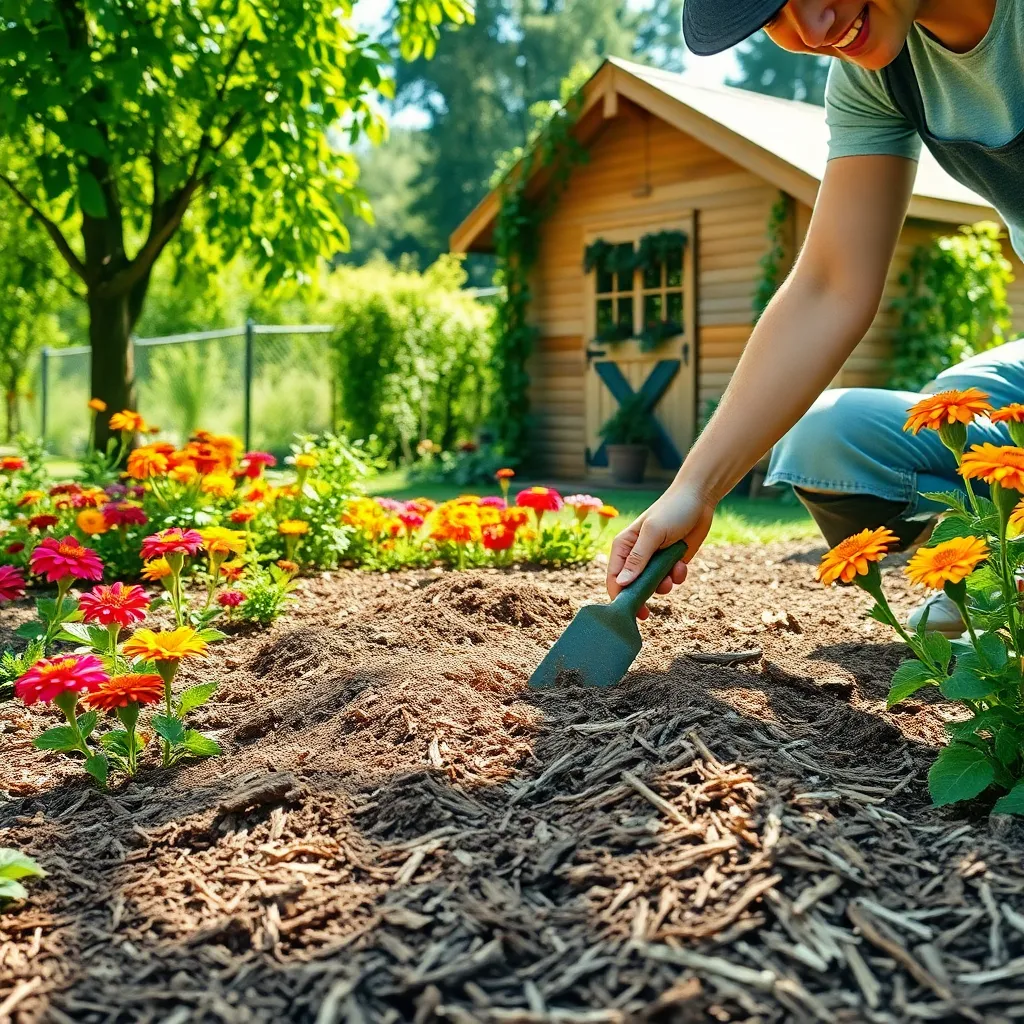 Mulching Techniques (Weed Control and Moisture Retention)