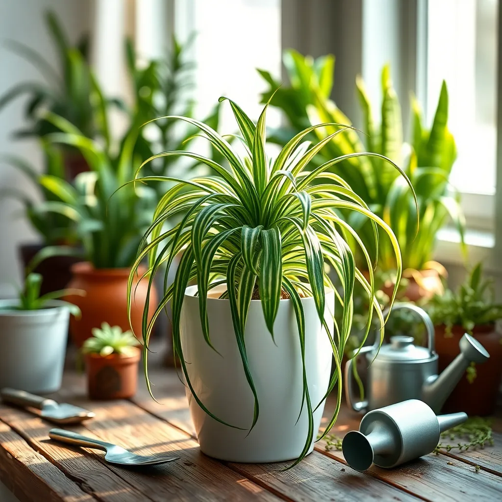Spider Plant (Chlorophytum comosum)