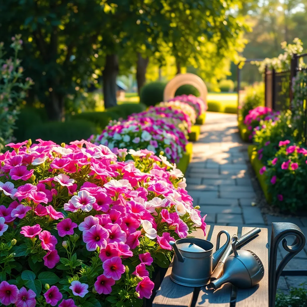 Petunias (Petunia × atkinsiana)
