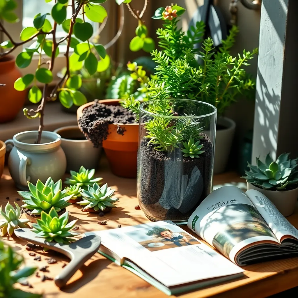Add Potting Soil Mix