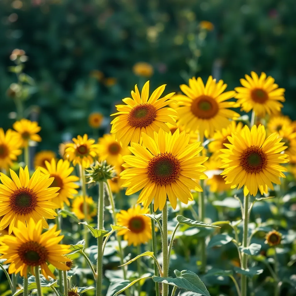 Sunflower Varieties (Tall and Seed-Producing)